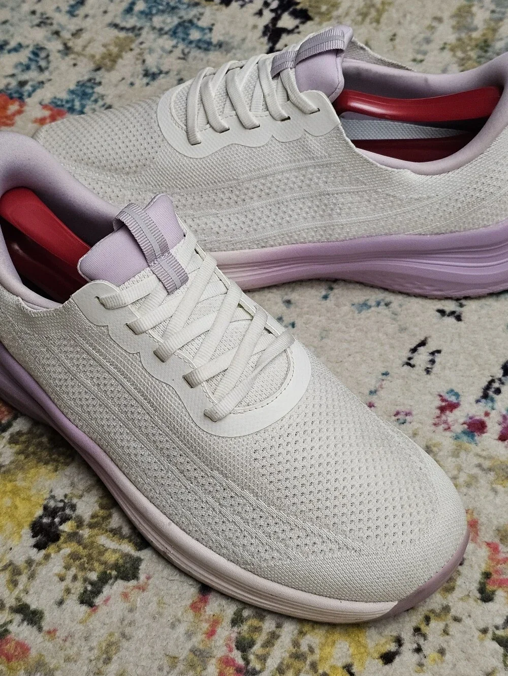Orthofeet Nira Womens Size 10.5 XW Handsfree Athletic Walking Shoes Pink White